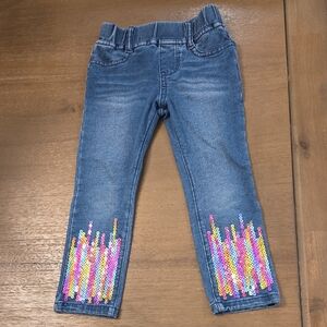 Flapdooles Kids 3T Denim Jeans with Sequin Detail